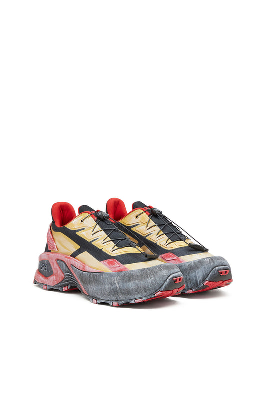 D-Cage-Distressed chunky sneakers in ripstop (1)