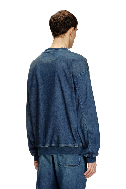 Sweatshirt in Track Denim (1)