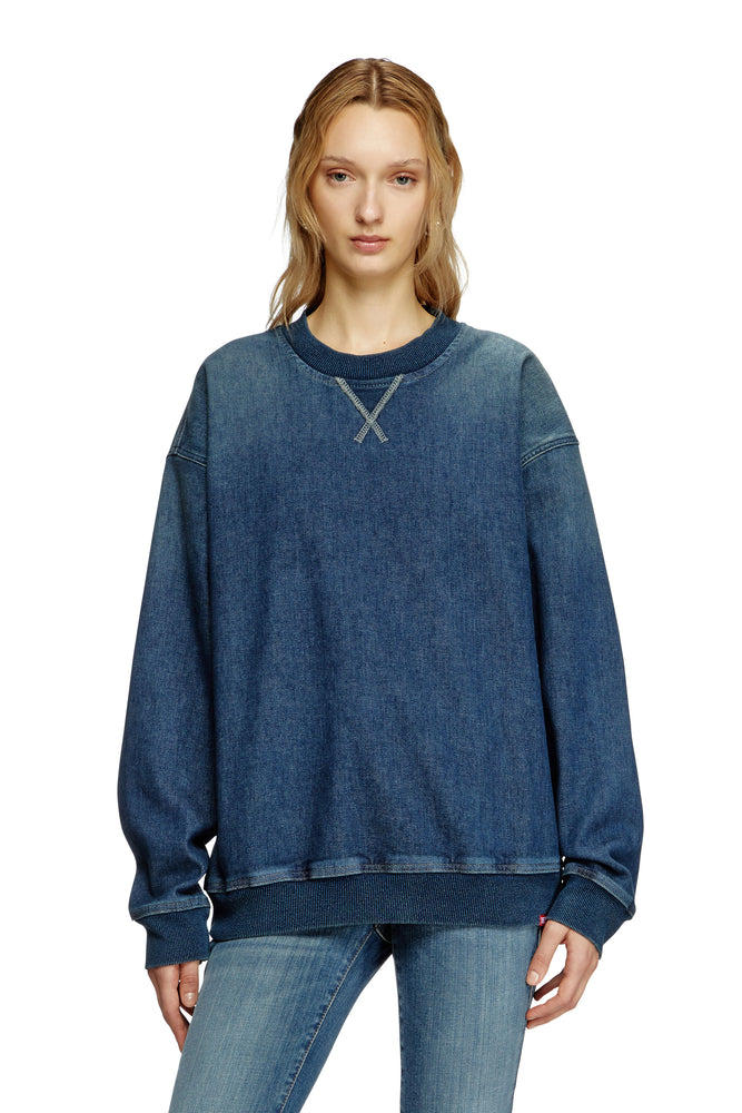 Sweatshirt in Track Denim (3)