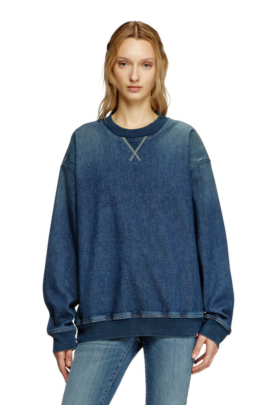 Sweatshirt in Track Denim (3)