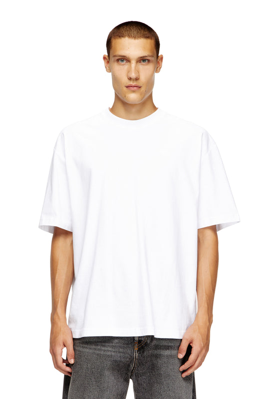 T-shirt with maxi oval D embroidery