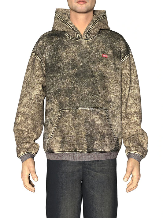 Cotton hoodie with kangaroo pocket