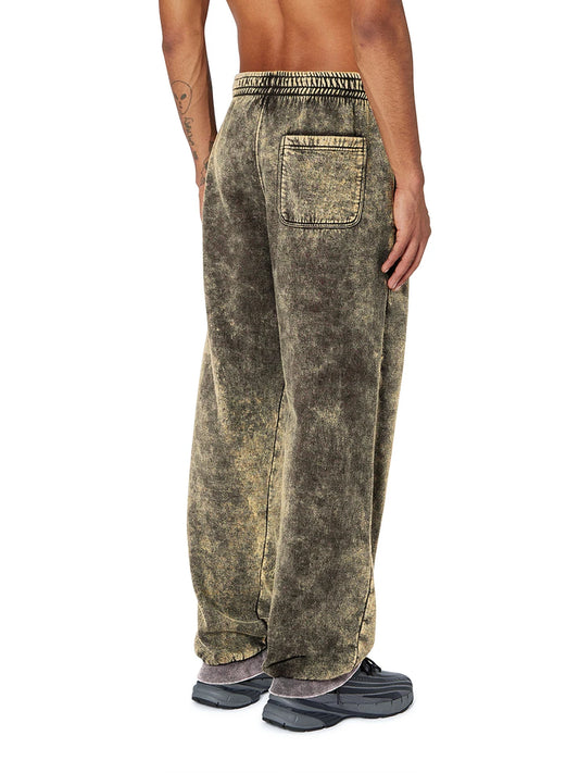 Drawstring pants with ribbed trim (1)