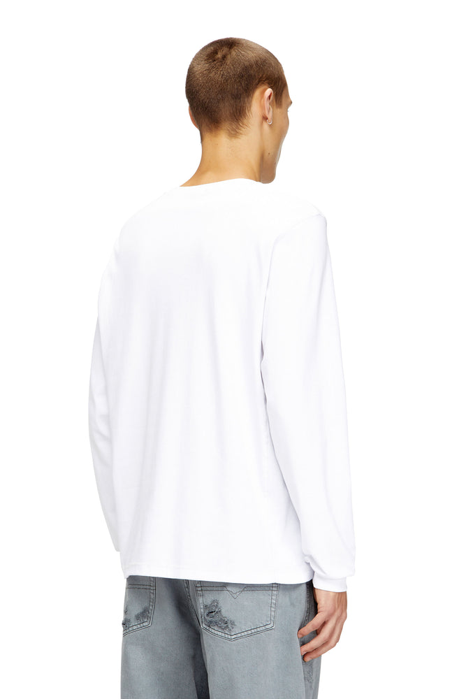 Cotton long-sleeve T-shirt with Oval D (1)