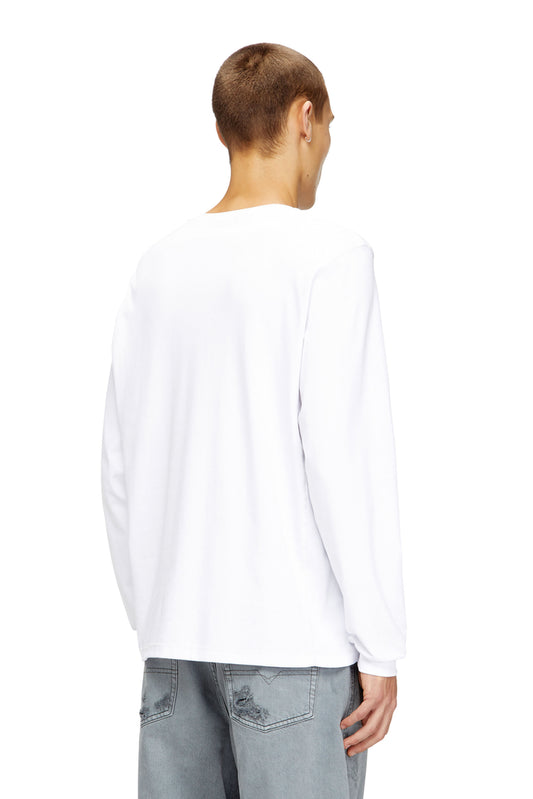 Cotton long-sleeve T-shirt with Oval D (1)