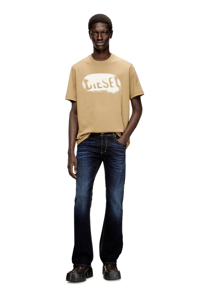 Light cotton T-shirt with faded logo (2)