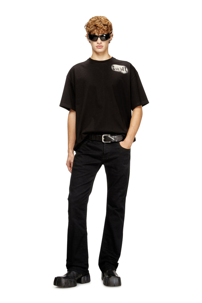Cotton T-shirt with faded prints (2)