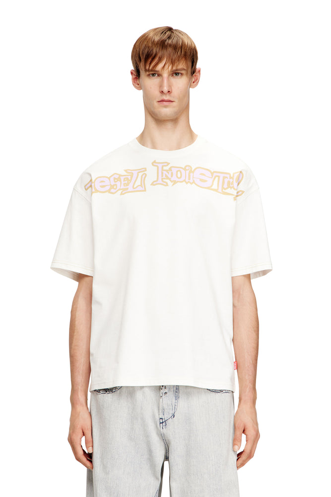 Relaxed cotton T-shirt with Industry print