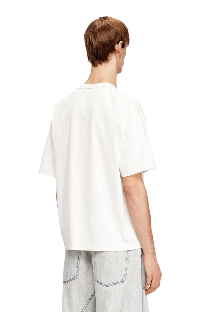 Relaxed cotton T-shirt with Industry print (1)