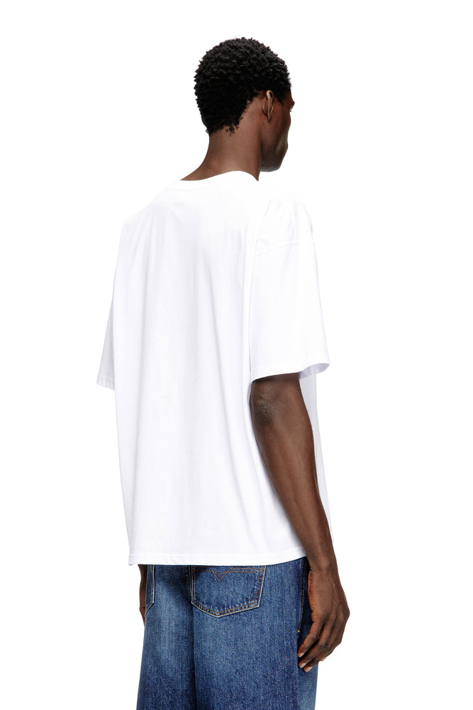 Relaxed cotton T-shirt with Oval D embroidery (1)