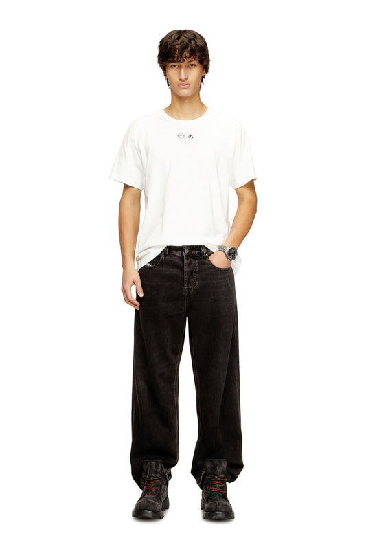 Light cotton T-shirt with metallic Oval D logo (2)
