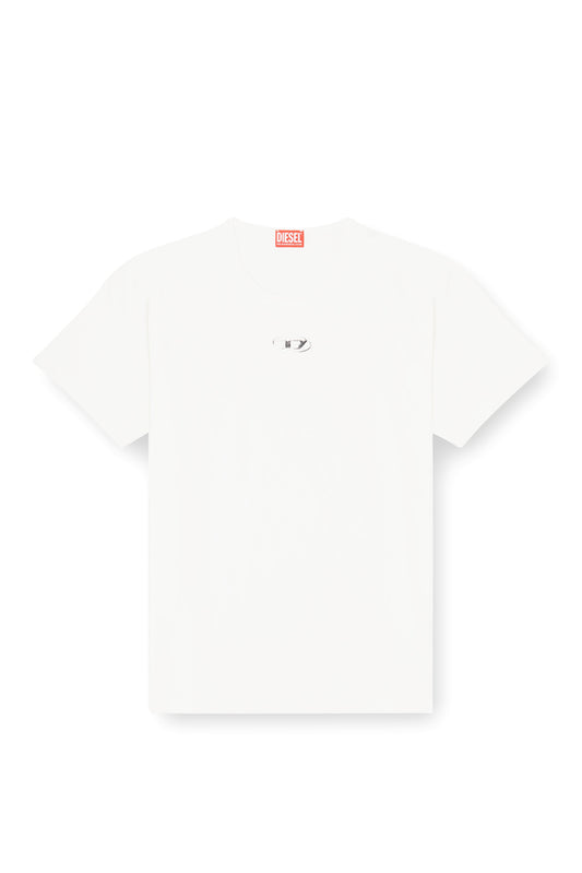 Light cotton T-shirt with metallic Oval D logo (3)
