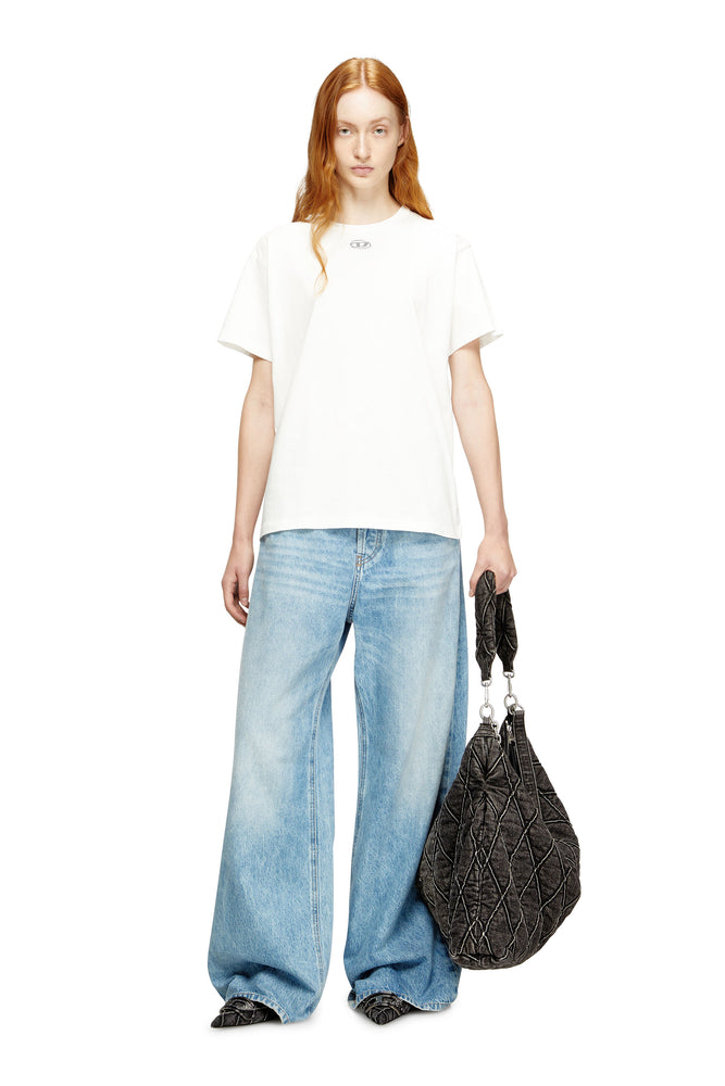 Cotton T-shirt with metallic Oval D (2)