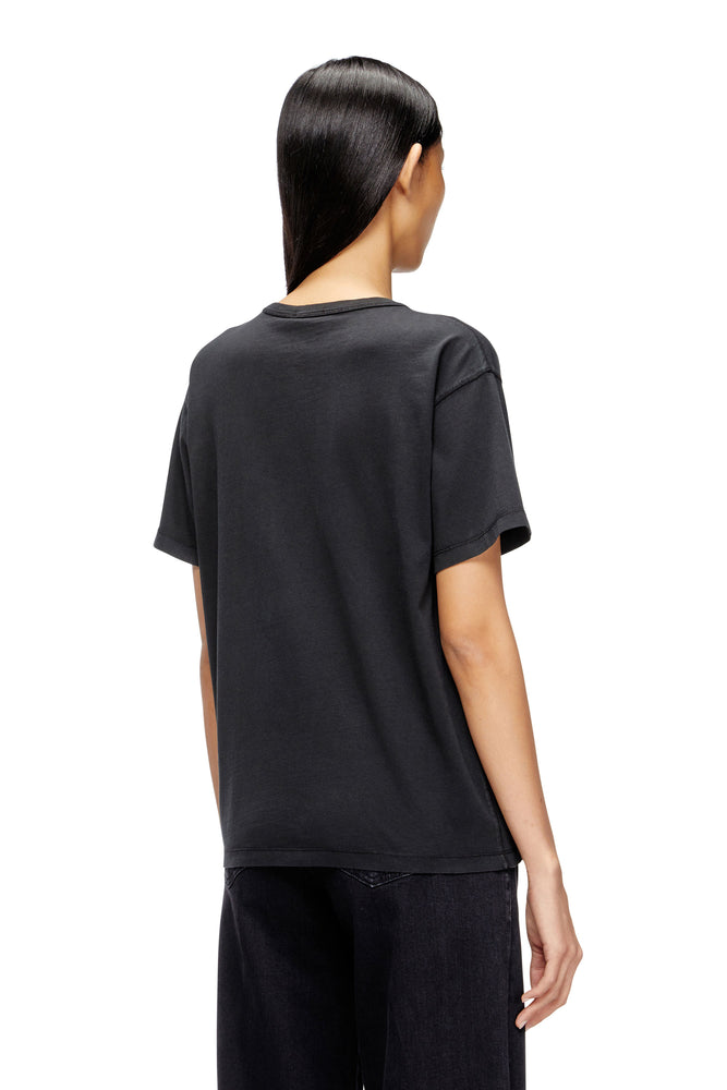 Cotton T-shirt with metallic Oval D (1)