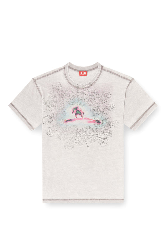 Regular T-shirt with print and studs (3)