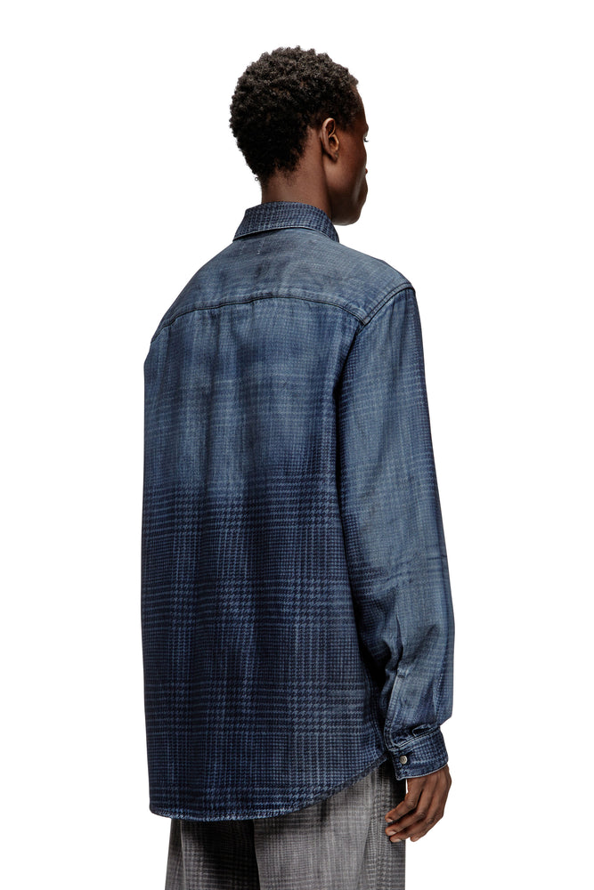 Shirt in fluid Prince of Wales denim (1)