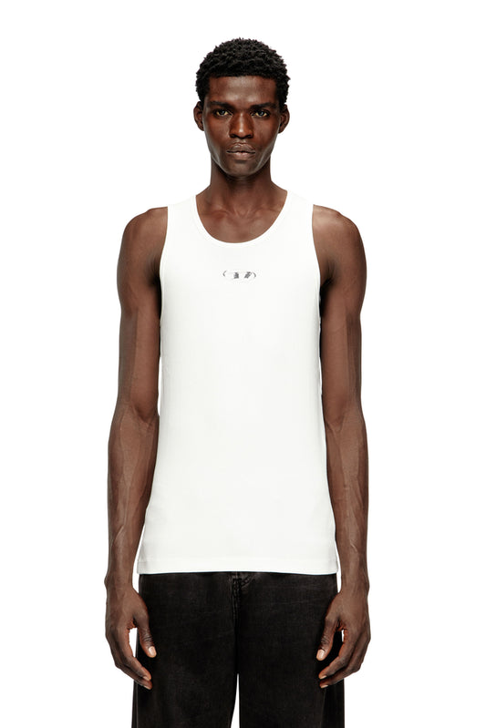 Cotton tank top with logo