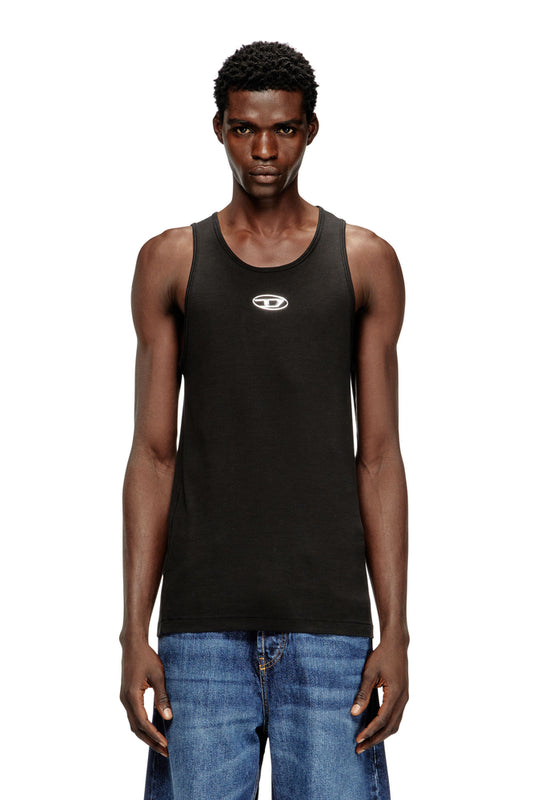 Cotton tank top with logo