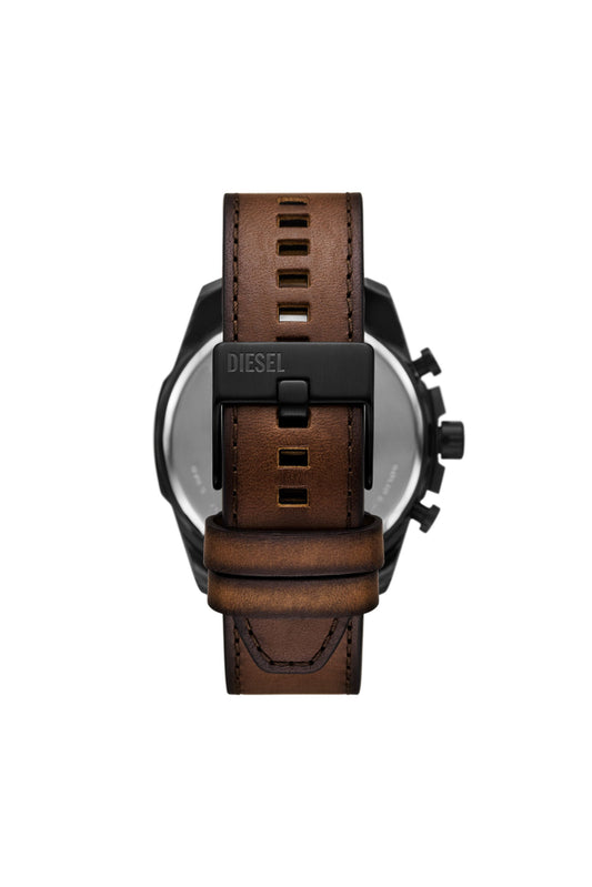 Mega Chief Slim Chronograph Brown Leather Watch (1)