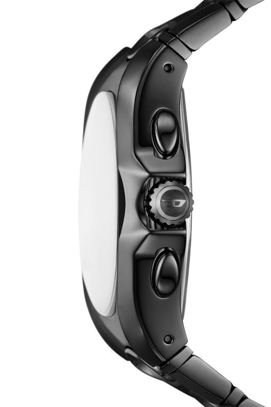 D-Curve Chronograph Black Stainless Steel Watch (2)