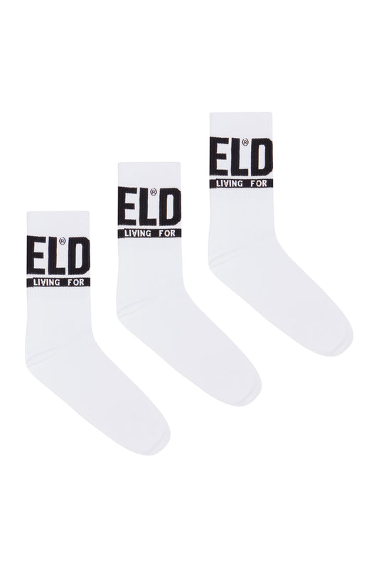 3-pack of logo cuff socks