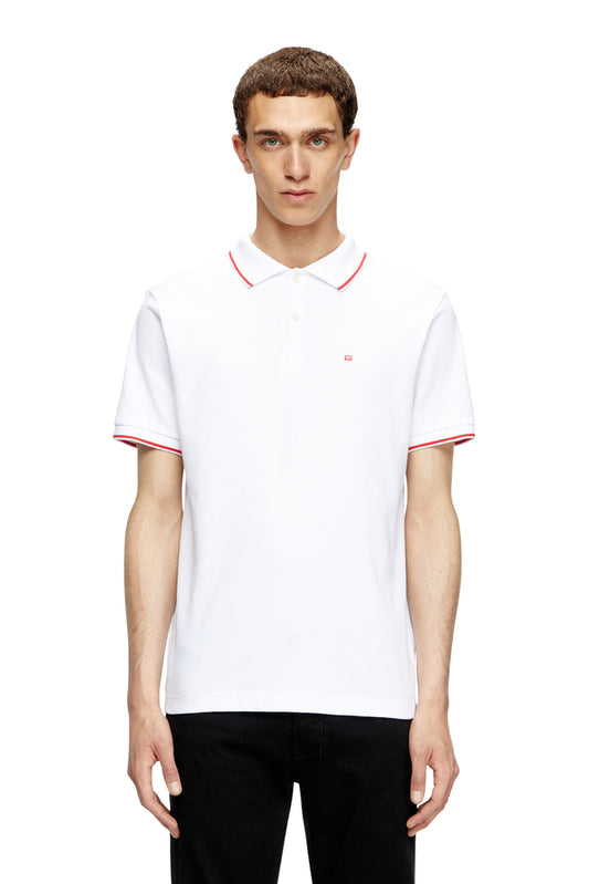 Polo shirt with micro Diesel embroidery