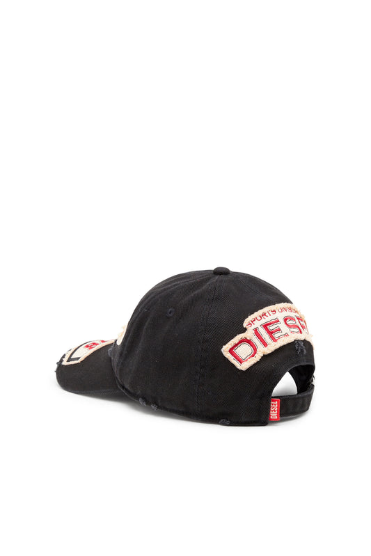 Baseball cap with embroidered patches (1)