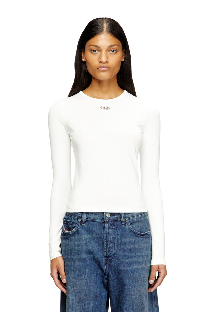 Cotton sweater with Oval D logo