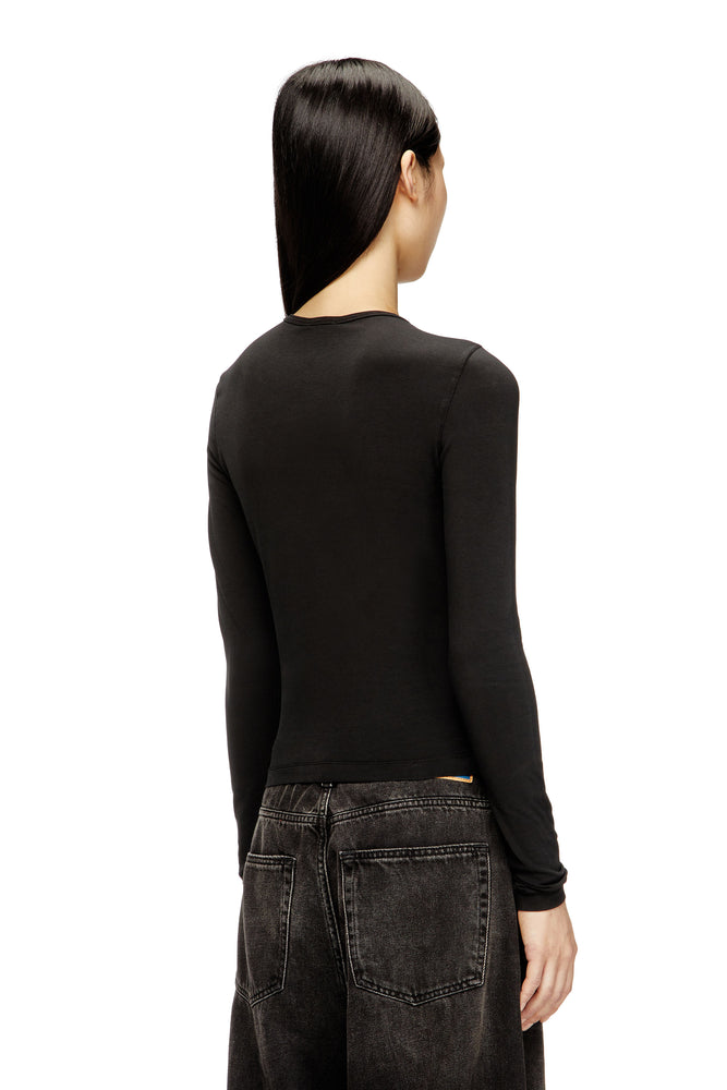 Cotton sweater with Oval D logo (1)