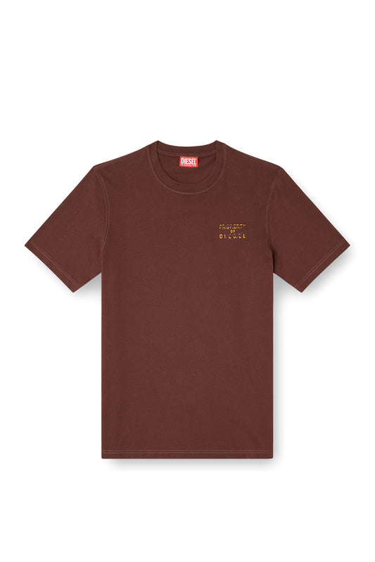 Regular cotton T-shirt with puff print (3)