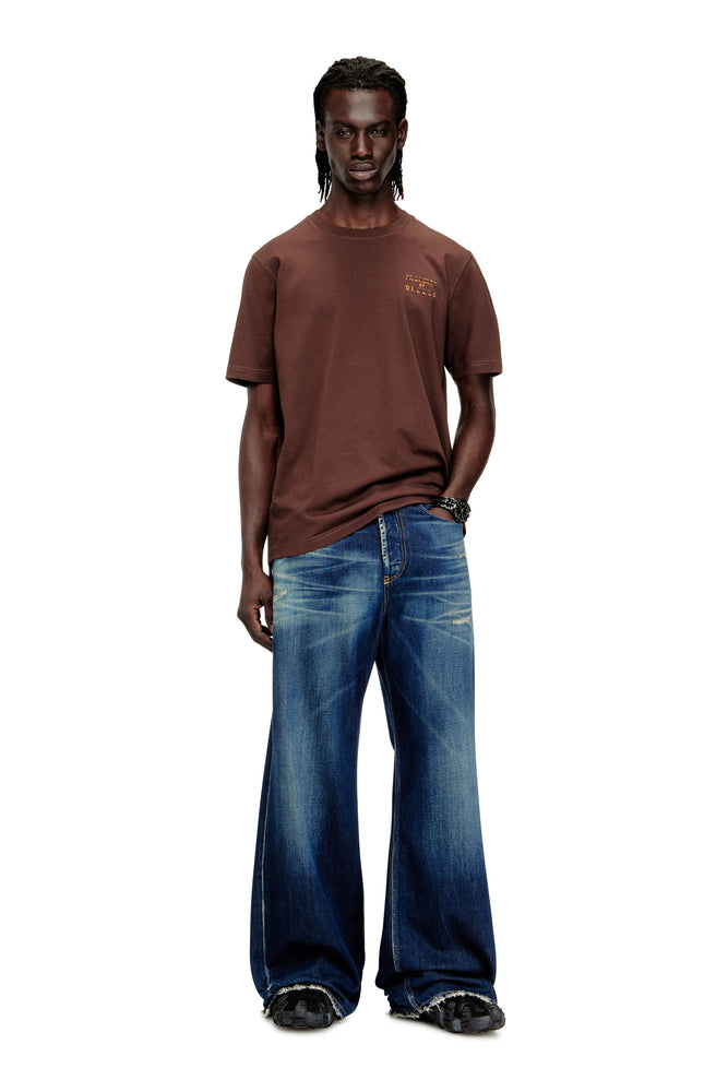 Regular cotton T-shirt with puff print (2)