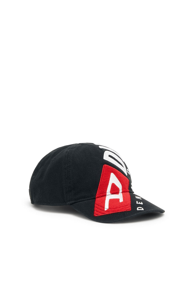 Cotton cap with Diesel logo embroidery