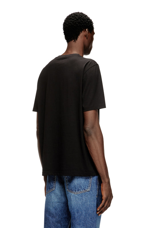 T-shirt with micro metal logo (1)