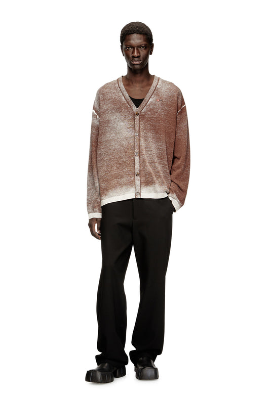 Cardigan with faded reverse print (3)