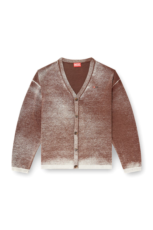 Cardigan with faded reverse print (4)