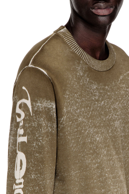 Faded reverse-print jumper with lettering (2)