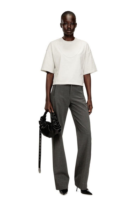 Crop T-shirt with embossed Oval D (2)