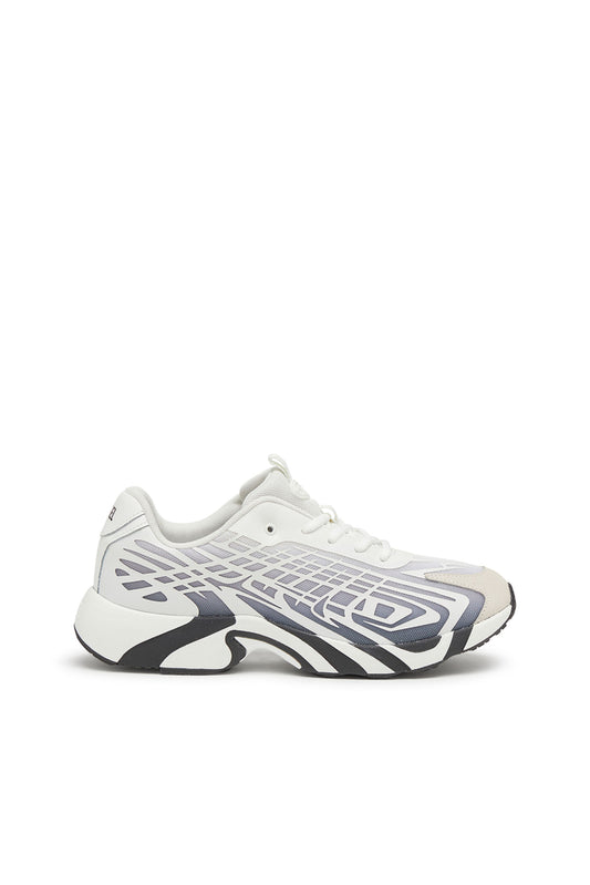 D-Vit-Sneakers in striped dégradé mesh