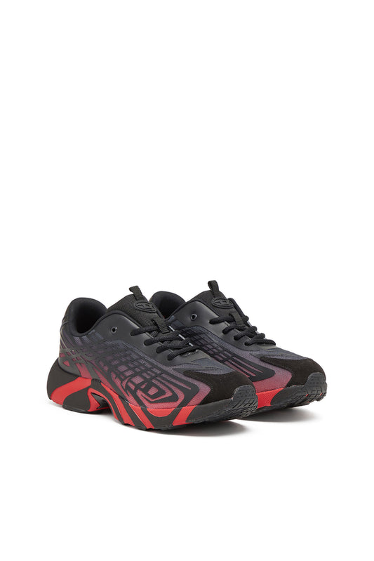 D-Vit-Sneakers in striped dégradé mesh (1)