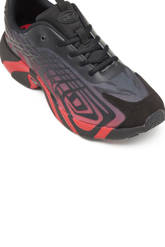 D-Vit-Sneakers in striped dégradé mesh (5)