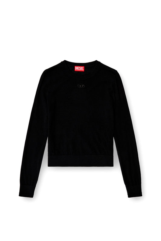 Wool jumper with cut-out logo (3)