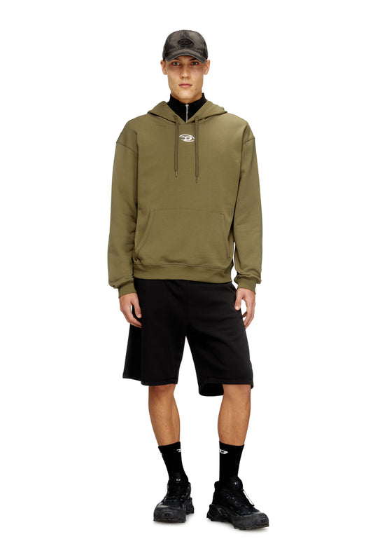 Cotton hoodie with metallic Oval D (2)