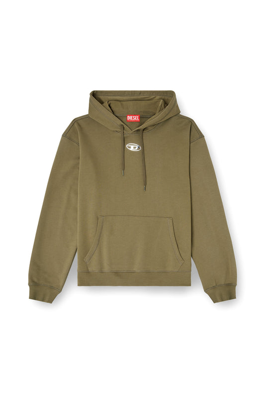 Cotton hoodie with metallic Oval D (3)