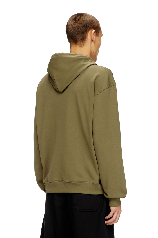 Cotton hoodie with metallic Oval D (1)