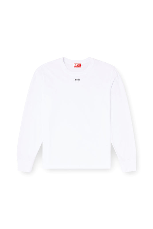 Long-sleeve T-shirt with metal logo (3)