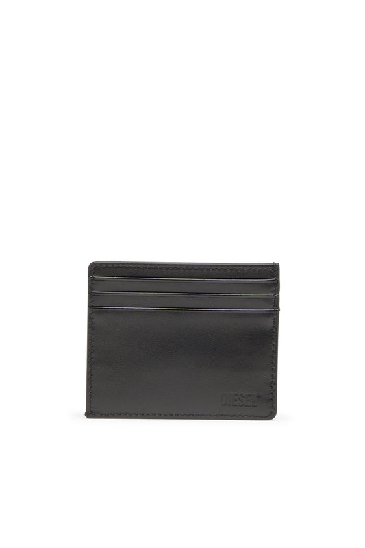 Card holder in washed cotton and leather (1)