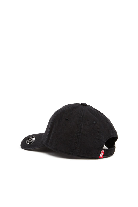 Baseball cap with oval D plaque (1)