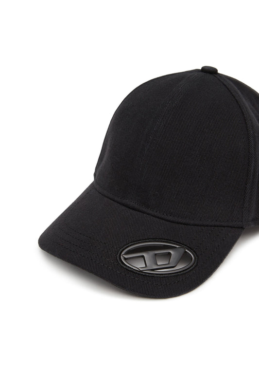 Baseball cap with oval D plaque (2)