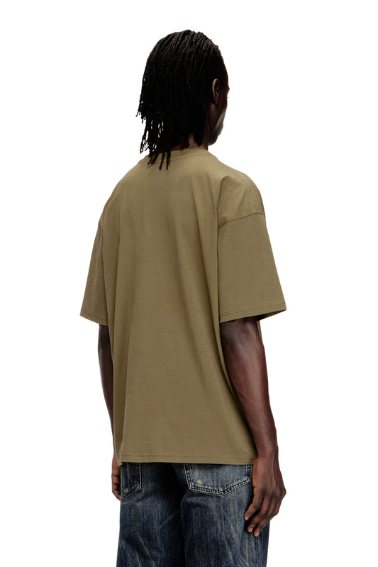 T-shirt with bleached Oval D logo (1)