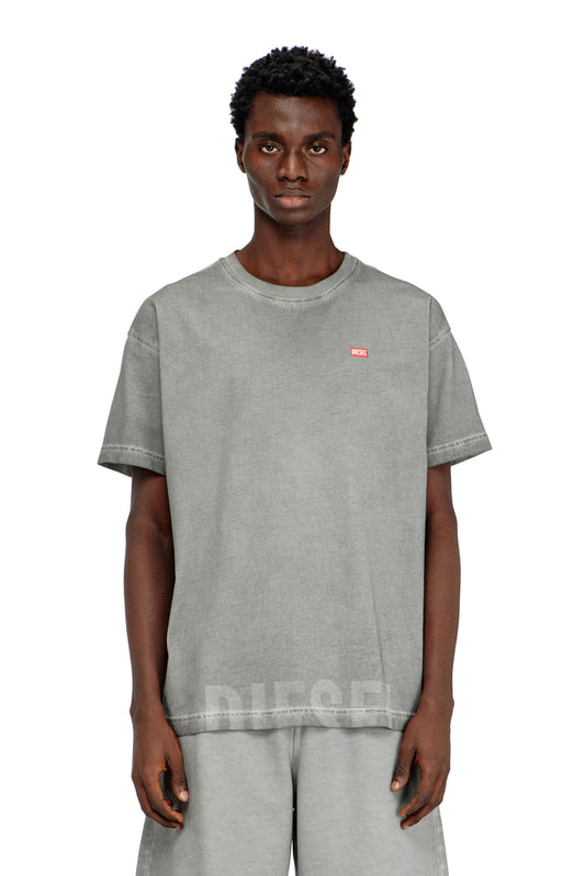 Crew neck cotton t-shirt with print
